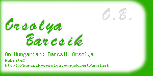 orsolya barcsik business card